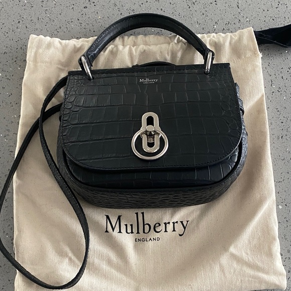 Mulberry Handbags - Mulberry Amberly Satchel Croc Embossed Limited Edition